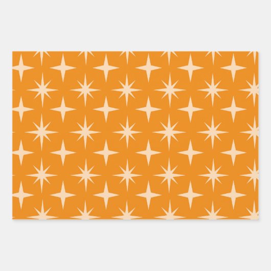 atoomstaarten uit de middeleeuwen op het Oranje Inpakpapier Vel (Voorkant)