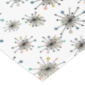 Atoomstarburst klein motief midden eeuw tafelkleed (Gekanteld)