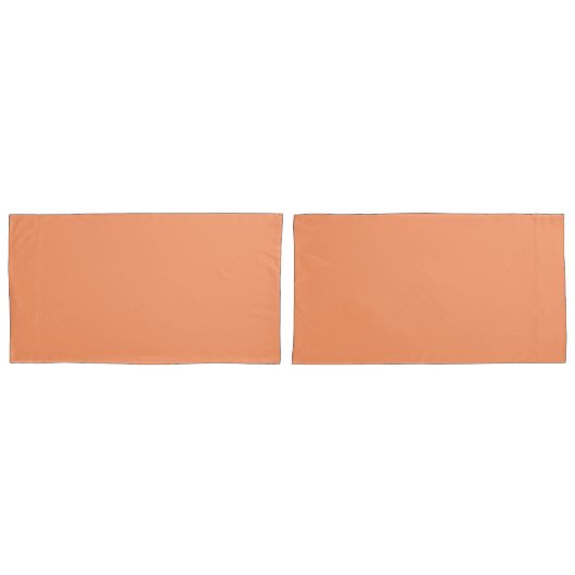 atoomtangerine (vaste kleur) kussensloop (Voorkant-Set)