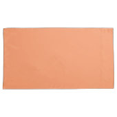 atoomtangerine (vaste kleur) kussensloop (Voorkant-Rechts)