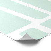 atoomtijdperk midden eeuw Abstracte vormen sterren Poster (Hoek)