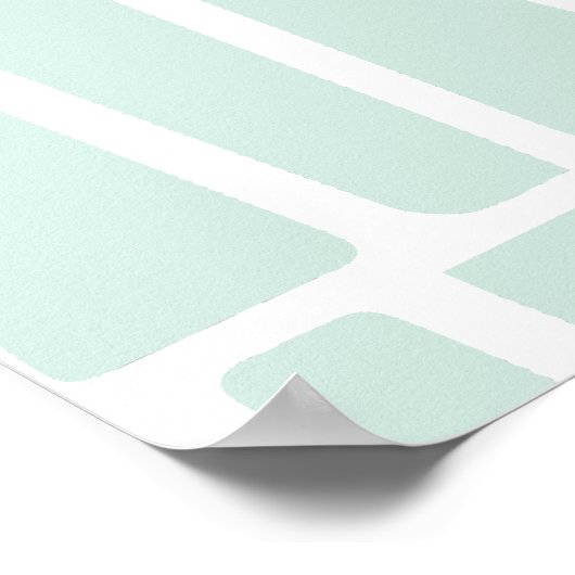 atoomtijdperk midden eeuw Abstracte vormen sterren Poster (Hoek)