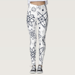 Atoomtijdperk: moderne patronen uit het midden van leggings