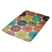 Atoomtijdperk Stippen Mid-eeuwse Retro Patroon Badmat (Gekanteld)