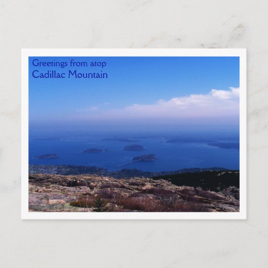 Atop Cadillac Mountain Briefkaart (Voorkant)
