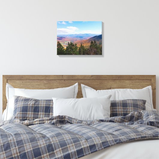 atop mount mansfield over uitzicht canvas afdruk (Insitu (Slaapkamer))