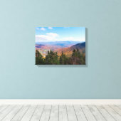 atop mount mansfield over uitzicht canvas afdruk (Insitu (Houten vloer))