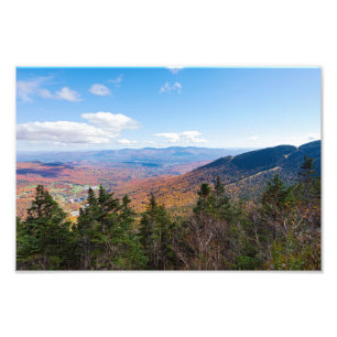 atop mount mansfield over uitzicht foto afdruk