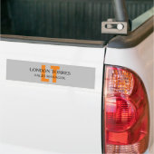 Atractief monogrammed Gray Plain Bumpersticker (Op Truck)