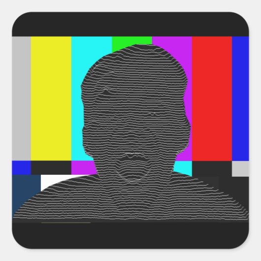 Atrapado Vierkante Sticker (Voorkant)