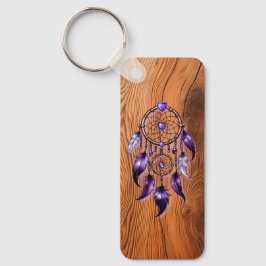 Atrapasueños corazón de Amatista Sleutelhanger