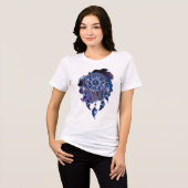 Atrapasueños en noche estrellada Tri-Blend shirt (Voorkant volledig)