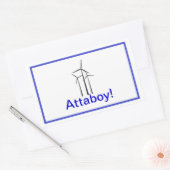 Atta Boy Wind Turbine Rechthoekige Sticker (Envelop)