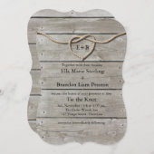 Attacher le Faire-part de mariage de noeud (Devant / Derrière)