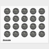 Attacher le noeud Chalkboard Mariage Favor Sticker (Feuille)