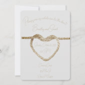 Attachez le Noeud - Invitation de Mariage (Devant)