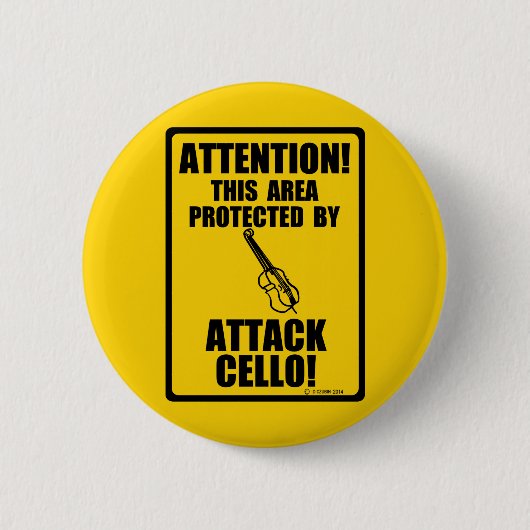 Attack Cello Ronde Button 5,7 Cm (Voorkant)