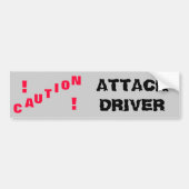 Attack Driver - Attack Bumpersticker (Voorkant)