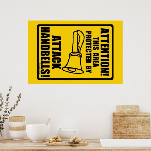 Attack Handbells Poster (Keuken)