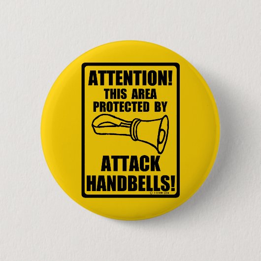 Attack Handbells Ronde Button 5,7 Cm (Voorkant)
