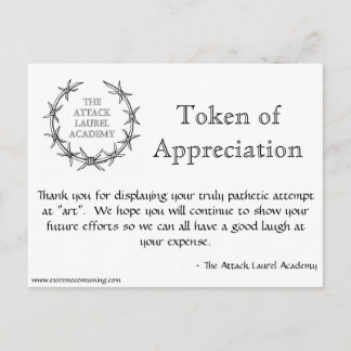 Attack Laurel Token  Briefkaart
