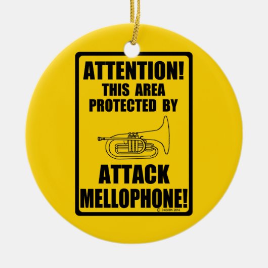 Attack Mellophone Keramisch Ornament (Voorkant)