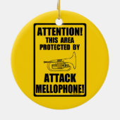 Attack Mellophone Keramisch Ornament (Achterkant)