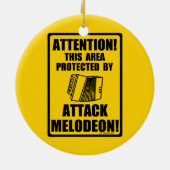 Attack Melodeon Keramisch Ornament (Achterkant)