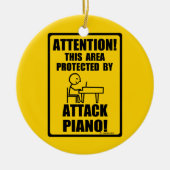 Attack Piano Keramisch Ornament (Voorkant)