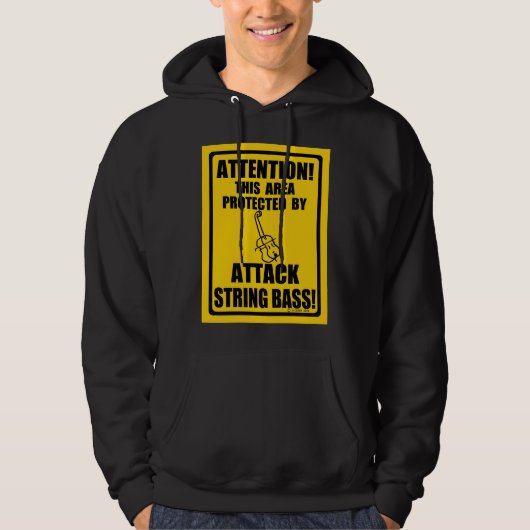 Attack String Bass Hoodie (Voorkant)