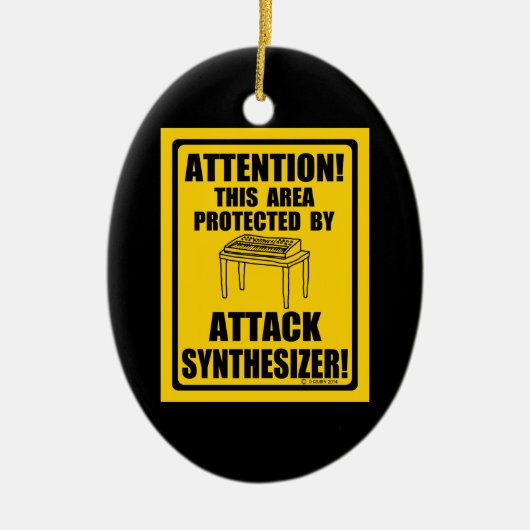 Attack Synthesizer Keramisch Ornament (Voorkant)