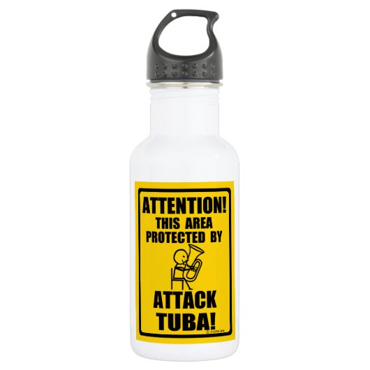 Attack Tuba Waterfles (Voorkant)