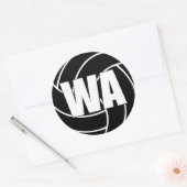 Attaque à l'aile de netball, WA, Stickers de l'équ (Enveloppe)