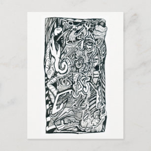 Attaque anxieuse de Brian Benson, carte postale