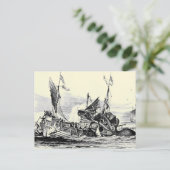 Attaque de Kraken ! Carte postale (Debout devant)