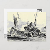 Attaque de Kraken ! Carte postale (Devant / Derrière)