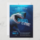 Attaque de requins | Ocean Invitation Boys Anniver (Devant)