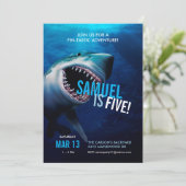 Attaque de requins | Ocean Invitation Boys Anniver (Debout devant)