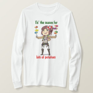 Attaque sur le T-shirt long de douille de vacances