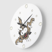 Attaquer Kitty Horloge murale (Angle)