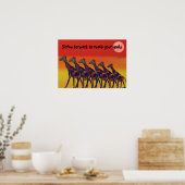 Atteignez vos objectifs Poster des girafes (Cuisine)