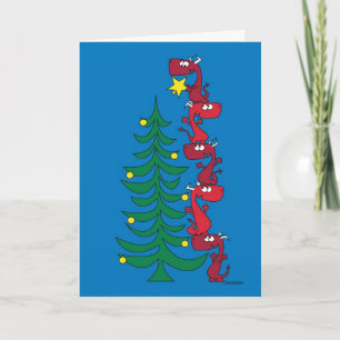 Atteindre Pour La Carte De Noël Stars