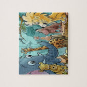 Atteint le Puzzle Zoo avec boîte cadeau (Vertical)