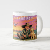 Attendons la Mug de la saison de chasse au canard (Devant droit)