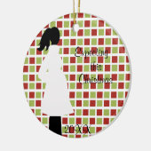 Attendre cet ornement de grossesse de Noël (Gauche)