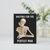 ATTENDRE DES CARTES POSTALES SKELETON FUNNY HOMME  (Debout devant)