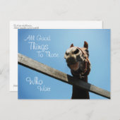 Attendre - Encourager la carte postale (Devant / Derrière)