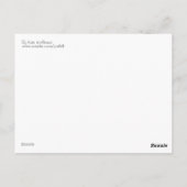 Attendre - Encourager la carte postale (Dos)