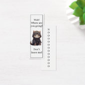 Attendre Le Chat Mignonne Où Allez-Vous Signet (Bureau)