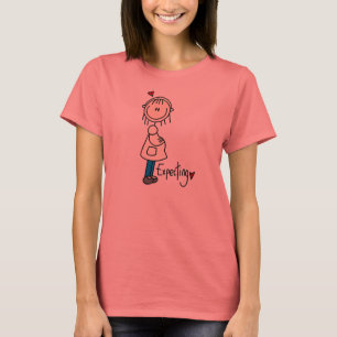 Attendre le T-shirts et les cadeaux de bébé